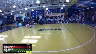 138 lbs Round 1 (8 Team) - Hunter Adams, Alpha Dogs vs Seth Colton, OutKast WC