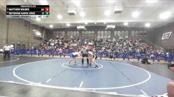190 lbs Champ. Round 2 - Matthew Milner, San Luis Obispo vs Reymond Santa Cruz, East Bakersfield