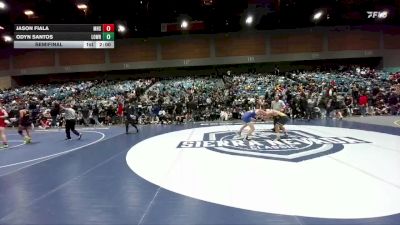 150 lbs Semifinal - Jason Fiala, Millikan vs Odyn Santos, Lowry