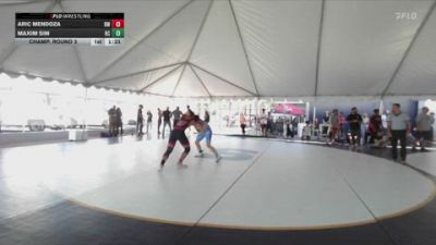 132 lbs Champ. Round 3 - Aric Mendoza, Braveheart WC vs Maxim Sim, Birmingham Charter