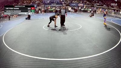 G 114 lbs Semifinal - De`yton Young, Rayne Girls vs Jacelyn Vaughan, Lafayette Girls