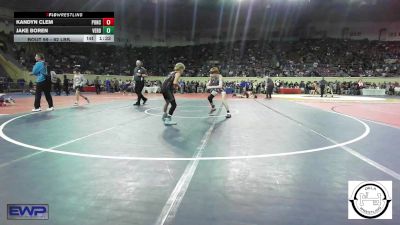 92 lbs Round Of 16 - Kandyn Clem, Ponca City vs Jake Boren, Verdigris