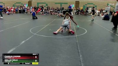 84 lbs Finals (2 Team) - Deklan Wills, Lions Den vs Charles Cooper, Warhawks