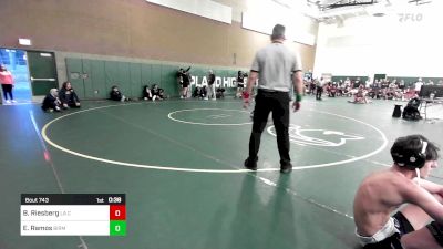 152 lbs Consi Of 16 #2 - Benjamin Riesberg, La Canada vs Emiliano Ramos, Birmingham