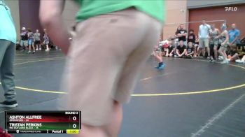 82 lbs Round 3 (4 Team) - Tristan Perkins, MO Outlaws Black vs Ashton Allfree, Operators