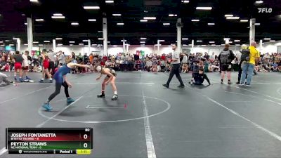 80 lbs Round 2 (8 Team) - Joseph Fontanetta, Bitetto Trained vs Peyton Straws, NC National Team