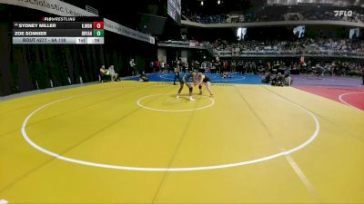 6A 138 lbs Cons. Round 3 - Sydney Miller, Katy Jordan vs Zoe Sonnier, Bryan