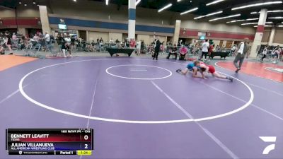 120 lbs Cons. Round 3 - Bennett Leavitt, Texas vs Julian Villanueva, All American Wrestling Club