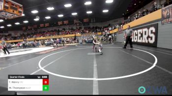 43 lbs Quarterfinal - TeeJay Henry, Comanche Takedown Club vs Mathew Thompson, Sulphur Youth Wrestling Club