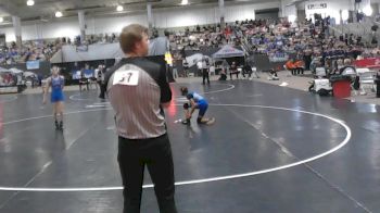 Girls 100 lbs Quarterfinal - Easton Dadiomoff, Cleveland High School Girls vs Stephanie Hampton, Hunters Lane High School Girls