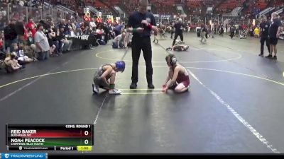 64 lbs Cons. Round 1 - Reid Baker, Buchanan WC vs Noah Peacock, Chippewa Hills Youth