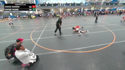 95 lbs Cons. Round 3 - Joshua Sanders, Unattached vs Hunter Thorne, Unattached