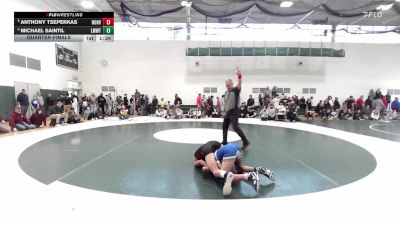 113 lbs Quarterfinal - Anthony Tseperkas, North Haven vs Michael Saintil, Lyman Mem/Windham Tech