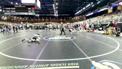 132 lbs Champ. Round 1 - Evan Cope, Charlotte Hs vs Trey Viens, Jensen Beach