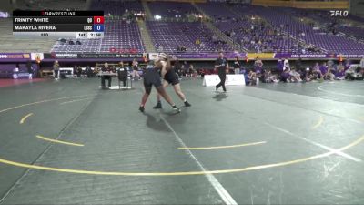 180 lbs 2nd Wrestleback (16 Team) - Makayla Rivera, Lindenwood University vs Trinity White, Quincy