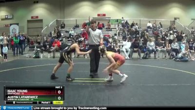 92 lbs Round 1 - Austin Latarewicz, American Gladiators vs Isaac Young, Unattached