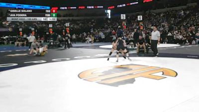 105 lbs Quarterfinal - Giselle Solano, Franklin (Elk Grove) (SJ) vs Ava Fodera, Poway (SD)