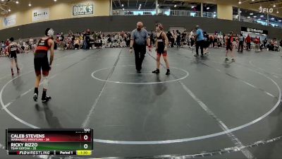 100 lbs Round 1 (6 Team) - Caleb Stevens, Warhawks Wrestling vs Ricky Rizzo, Team Gotcha