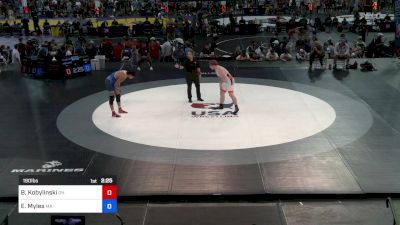 190 lbs Rnd Of 128 - Brayden Kobylinski, OH vs Edward Myles, MA