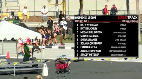 Women's 1500m, Heat 4
