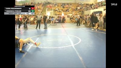 124 lbs 3rd Place Match - Veronica Fowler, Northwood vs Kara Hockenbery, West Jefferson