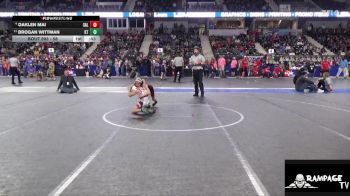 58 lbs Cons. Round 2 - Brogan Wittman, KS Thunderstruck vs Oaklen Mai, Salina