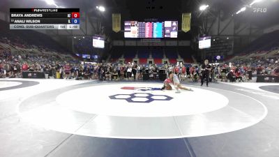 190 lbs Cons. Sub-quarters - Braya Andrews, AZ vs Anali Wilson, IL