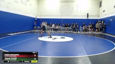 160 lbs Cons. Round 2 - Tegan Olson, Colony High School vs Torin Erickson, Colony High School