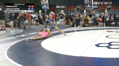 125 lbs Cons. Sub-rd Of 16 - Kandice Spry, Ohio vs Madalyn Deiter, Montana