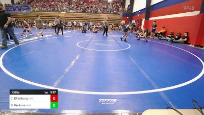 100 lbs Quarterfinal - Cooper Ellenburg, Keystone Wrestling Club vs Broderick Perkins, HURRICANE WRESTLING ACADEMY