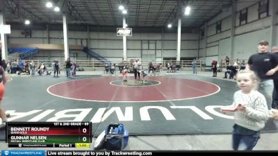 69 lbs Round 3 - Gunnar Nelsen, McCall Wrestling Club vs Bennett Roundy, Idaho Gold