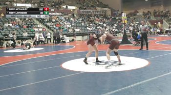 5A 120 lbs Cons. Semi - Abby Lavender, SEARCY HIGH SCHOOL vs Addy McCauley, Benton