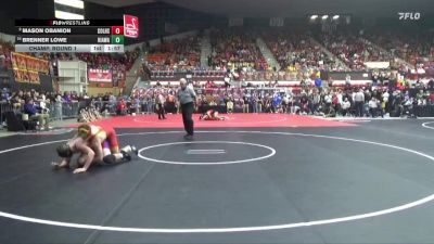 175 lbs Champ. Round 1 - Brenner Lowe, Hiawatha Hs vs Mason Obanion, Columbus Hs