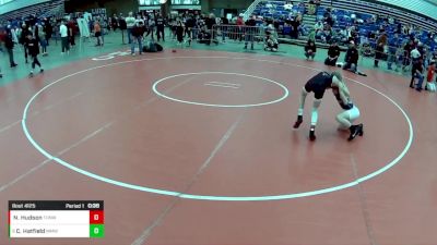 14U Boys - 84 lbs Champ. Round 2 - Noah Hudson, Terre Haute Northside Wrestling Club vs Cole Hatfield, Michigan Matcat Wrestling Club