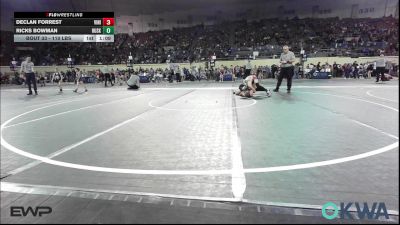 110 lbs Round Of 16 - Declan Forrest, Vinita Kids Wrestling vs Ricks Bowman, Husky WC