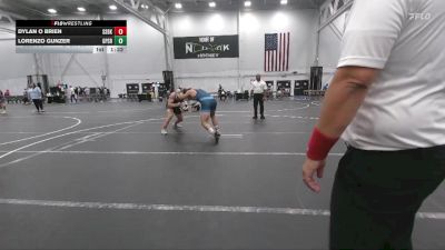 190 lbs Round 5 (6 Team) - Dylan O Brien, South Side WC Black vs Lorenzo Gunzer, GPS Red