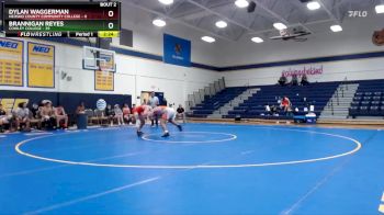 184 lbs Round 1 (6 Team) - Dylan Waggerman, Neosho County Community College vs Brannigan Reyes, Cowley College