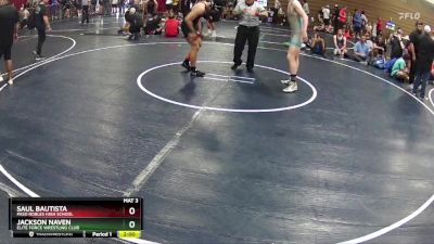 174 lbs Quarterfinal - Jackson Naven, Elite Force Wrestling Club vs Saul Bautista, Paso Robles High School