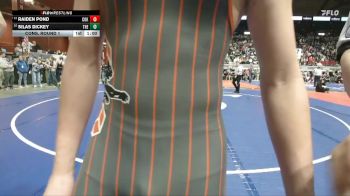 2A-126 lbs Cons. Round 1 - Silas Dickey, Thermopolis vs Raiden Pond, Cokeville