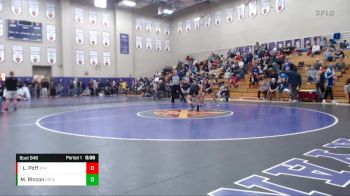 106 lbs Cons. Round 6 - Lakin Poff, Athens vs Miguel Rincon, Bradley Central