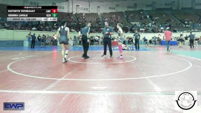 108 lbs Round Of 16 - Kathryn Tetreault, Lawton IKE vs Gemma Lingle, Glenpool JH