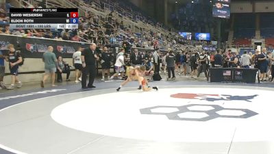 100 lbs Champ. Rd Of 16 - David Wesierski, Illinois vs Eldon Roth, Wisconsin
