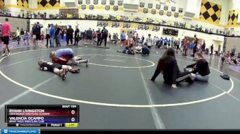 40 lbs Round 1 - Ryann Livingston, Contenders Wrestling Academy vs Valencia Ocampo, Beast Mode Wrestling Club