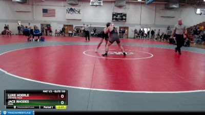 Elite 133 lbs Semifinal - Luke Hoerle, Stevens Tech vs Jace Rhodes, Iowa