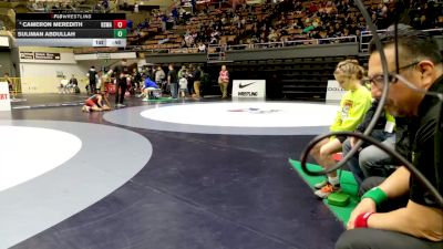 Bantam - 53 lbs Champ. Round 1 - Suliman Abdullah vs Cameron Meredith, Red Star Wrestling Academy