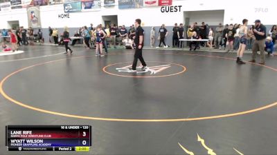 120 lbs Quarterfinal - Lane Rife, North Pole Wrestling Club vs Wyatt Wilson, Pioneer Grappling Academy