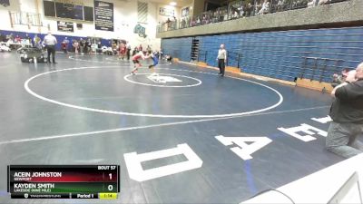 75 lbs Quarterfinal - Acein Johnston, Newport vs Kayden Smith, Lakeside (Nine Mile)