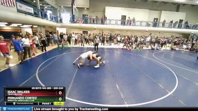 205-220 lbs Quarterfinal - Fernando Cortez, Brighton Wrestling Club vs Isaac Walker, Team Prestige