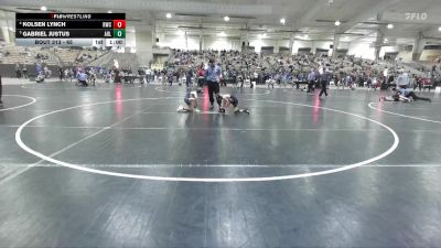 65 lbs Quarterfinal - Gabriel Justus, Seymour Youth Wrestling Club vs Kolsen Lynch, Rabbit Wrestling Club
