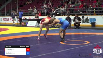 65kg Cons. Round 3 - Tyler Barry, Guelph WC vs Mustafa Nasir, Canadian Mal Wrestling